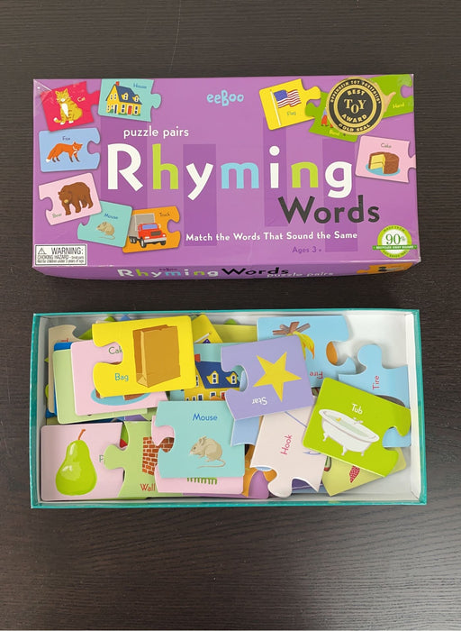 Shop Eeboo Simple Puzzles, Rhyming Words at Goodbuygears