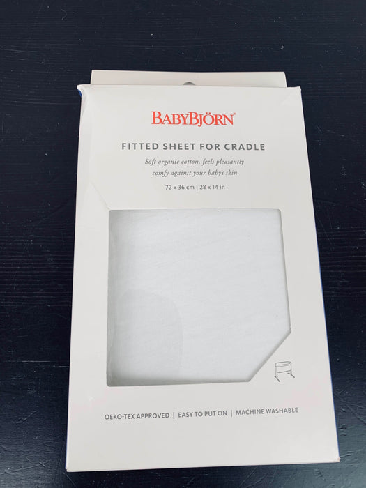 used Baby Bjorn Cradle Organic Fitted Sheet
