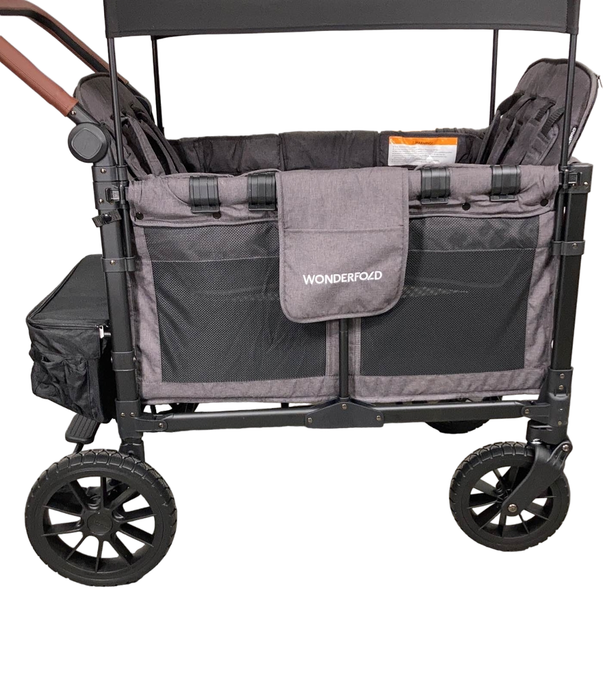 Shop Wonderfold W4 Luxe Quad Stroller Wagon, 2023, Charcoal Grey with Black Frame at Goodbuygears