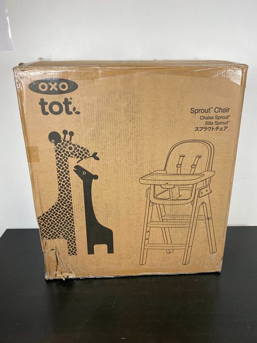 secondhand OXO Tot Sprout High Chair, Gray/Gray