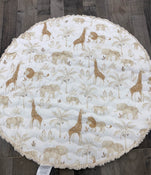 Shop Crane Baby Cotton Quilted Play Mat, Kendi (Safari Animal) at Goodbuygears