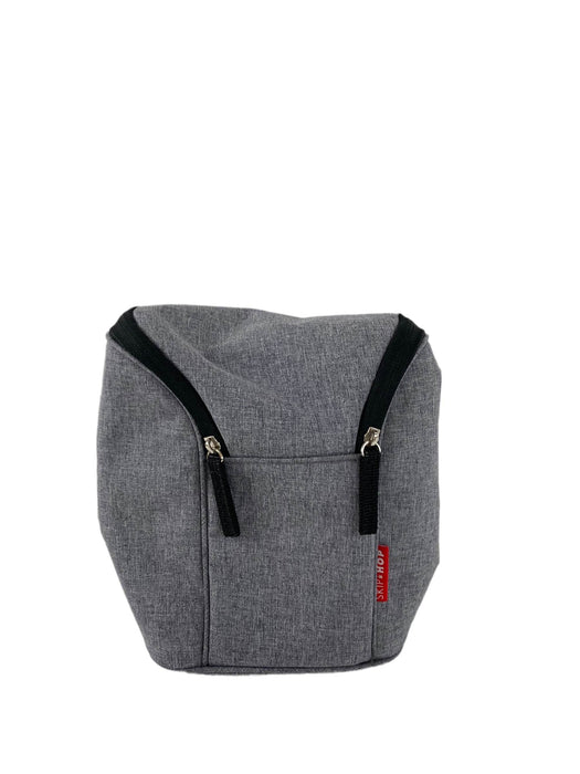 secondhand Skip Hop Grab And Go Double Bottle Bag, Grey Melange & black