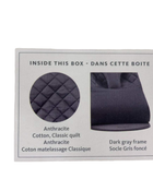 Shop BabyBjorn Bouncer Bliss, Dark Gray Frame, Anthracite Cotton Classic Quilt at Goodbuygears