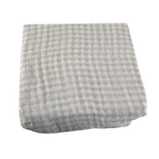 Shop Little Unicorn Cotton Muslin Fitted Crib Sheet, Tan Gingham at Goodbuygears