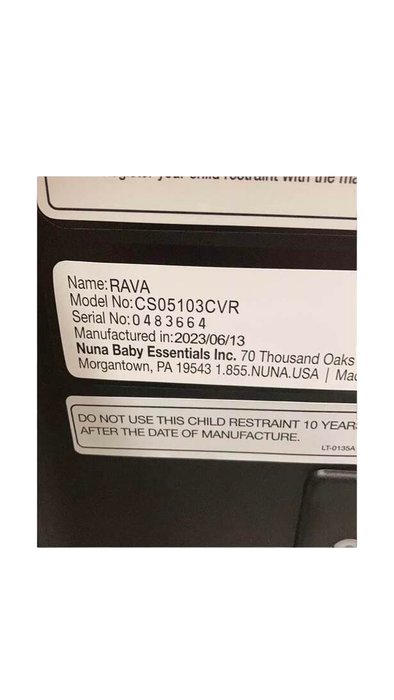 Shop Nuna RAVA Convertible Car Seat, 2023, Caviar at Goodbuygears