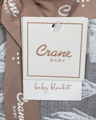 Shop Crane Baby Cotton Muslin Jacquard Blanket, Grey Feather at Goodbuygears
