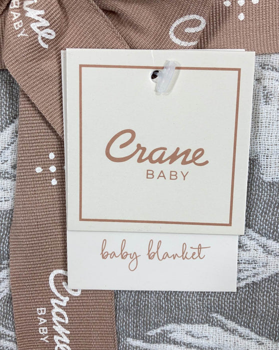 Shop Crane Baby Cotton Muslin Jacquard Blanket, Grey Feather at Goodbuygears