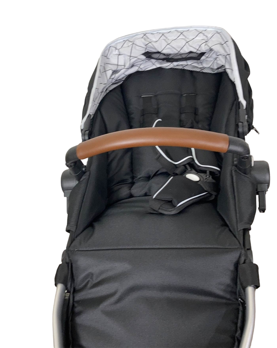 Shop Mockingbird 2nd Seat Kit with Extendable Canopy, 2023, Silver with Penny Leather, Windowpane, Black at Goodbuygears