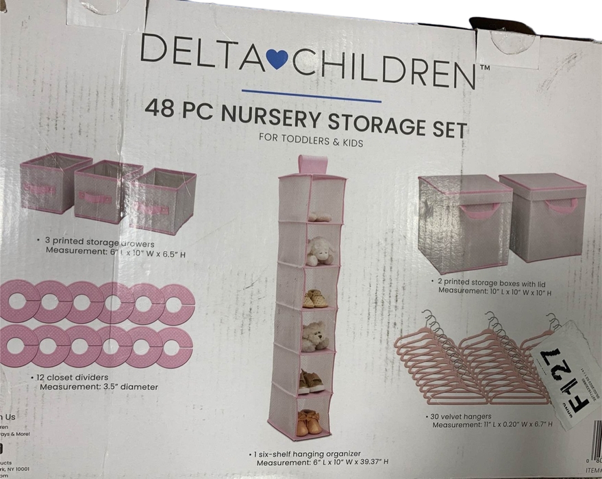 Shop Delta Children 48-Piece Nursery Storage Set, Infinity Pink at Goodbuygears