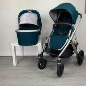 Shop UPPAbaby VISTA V2 Stroller, Finn (Deep Sea) at Goodbuygears