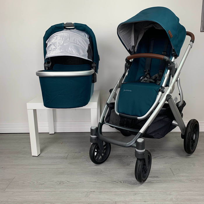 Shop UPPAbaby VISTA V2 Stroller, Finn (Deep Sea) at Goodbuygears