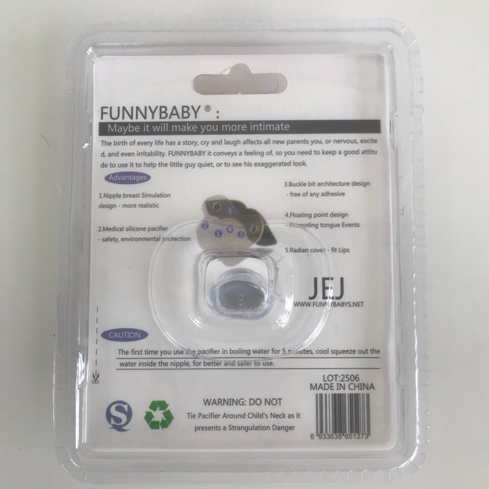 secondhand Funnybaby Mustache Pacifier