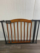 secondhand HomeSafe By Summer Infant Wood and Metal Pressure Mounted Gate