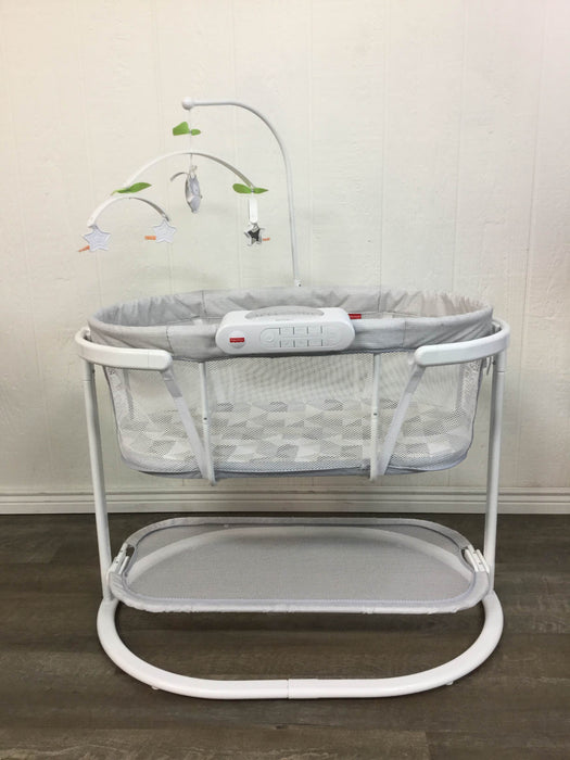 used Fisher Price Smart Connect Soothing Motions Bassinet