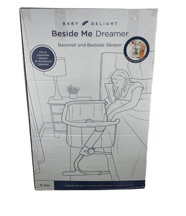 Shop Baby Delight Beside Me Dreamer Bassinet & Bedside Sleeper, Charcoal Tweed at Goodbuygears