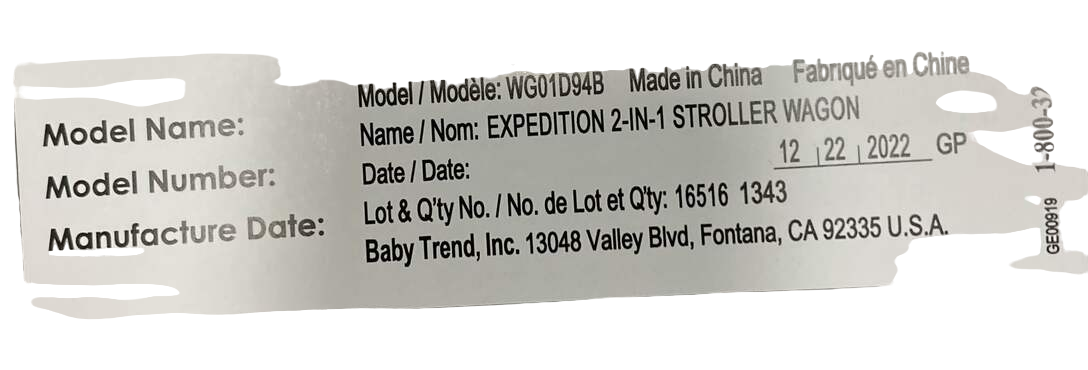 Shop Baby Trend Expedition 2-in-1 Stroller Wagon, Liberty Midnight, 2022 at Goodbuygears