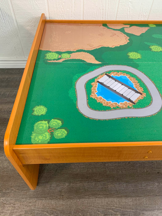 secondhand KidKraft Adventure Town Railway Train Set and Table
