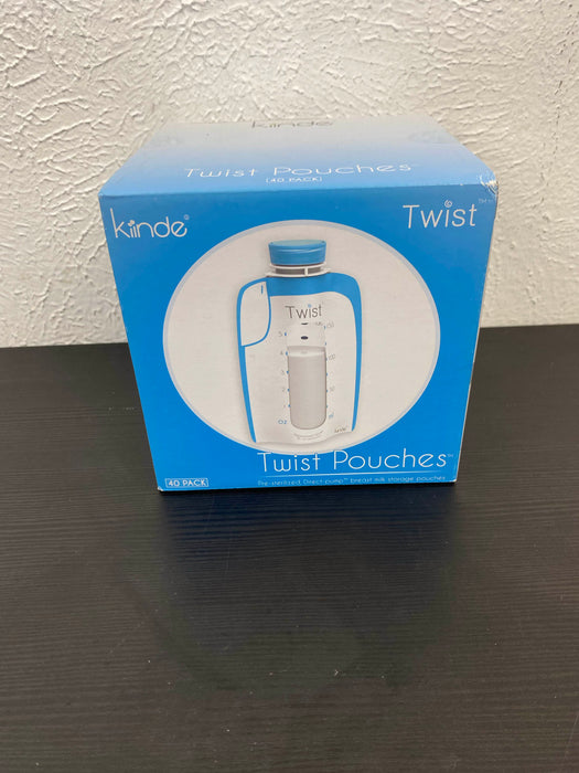 used Kiinde Twist Pouches, 6oz, 40 Pack