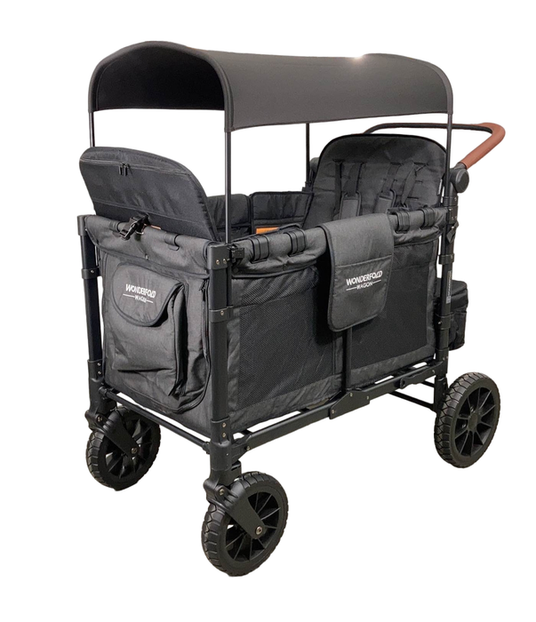 Shop Wonderfold W4 Luxe Quad Stroller Wagon, Volcanic Black, 2023 at Goodbuygears