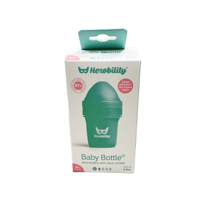 Shop Herobility Wide-Neck Baby Bottle, 0+ month, Blue, 1 Count at Goodbuygears