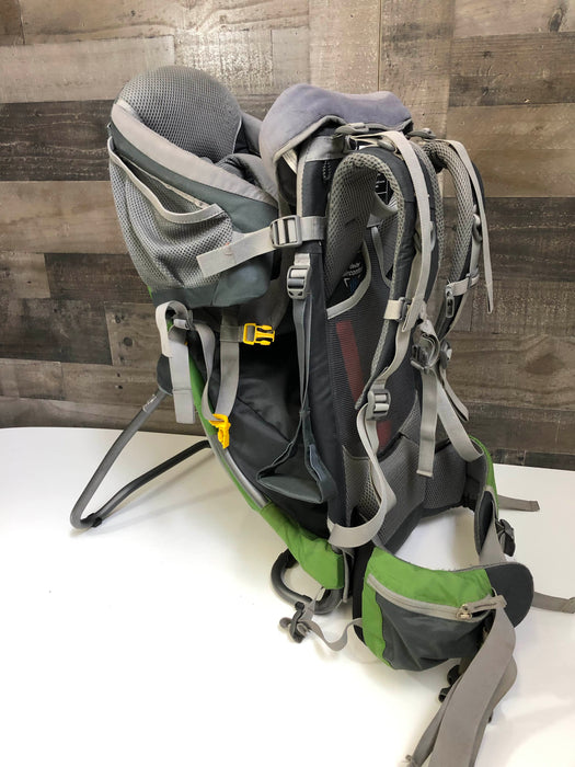 Deuter Kid Comfort Air Hiking Backpack, Granite/Emerald