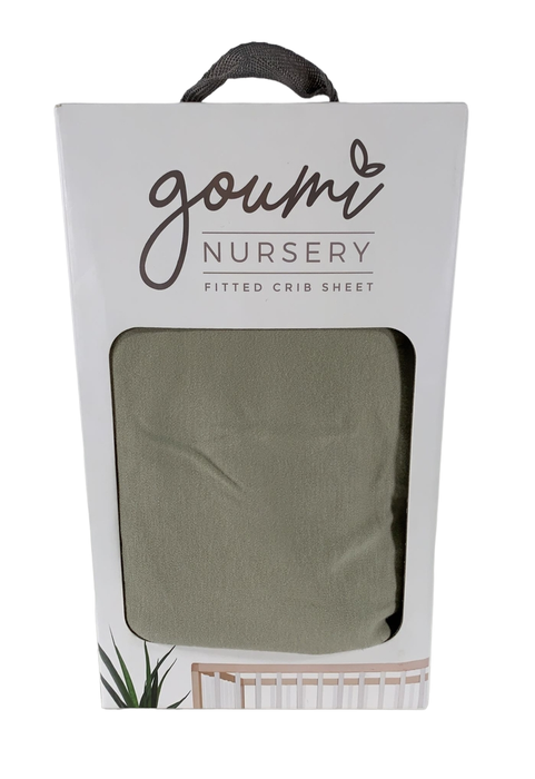Shop Goumikids Fitted Crib Sheet, Storm Grey at Goodbuygears