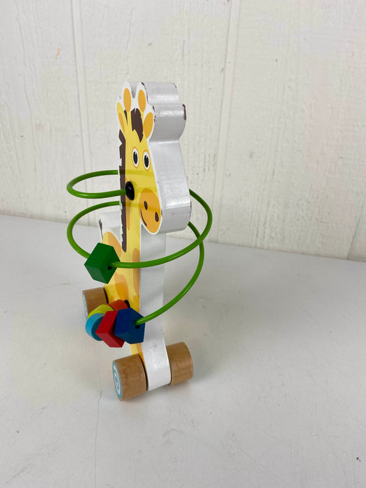 secondhand Rolling Wooden Giraffe