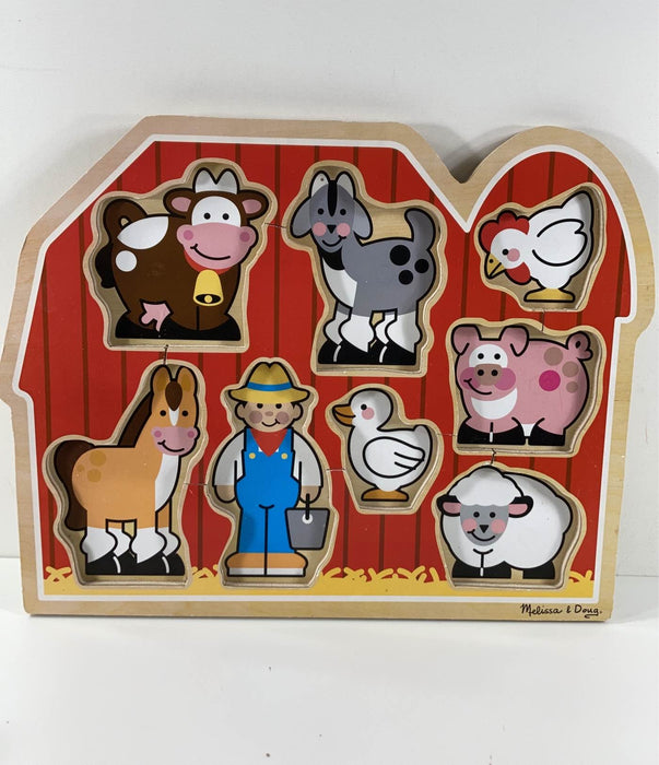 used Melissa & Doug Jumbo Knob Puzzle