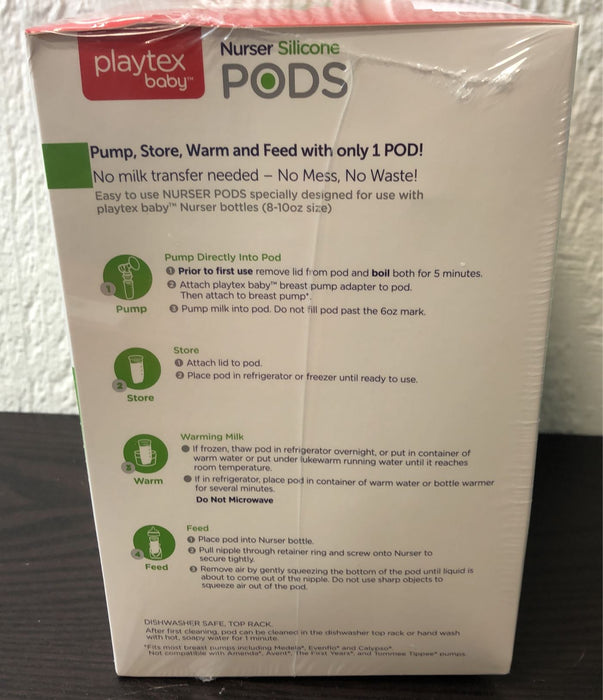 secondhand Playtex 4 Oz. Breast Milk Storage Pods
