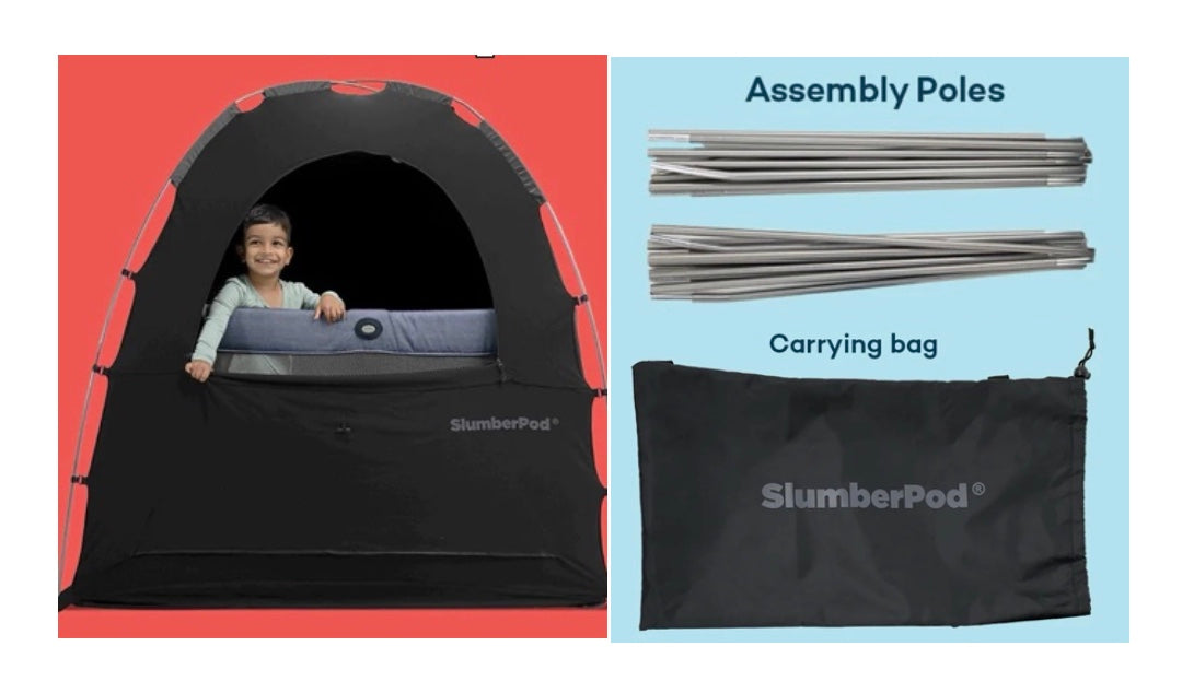 Shop SlumberPod 2.0 Sleep Canopy, Black with Gray at Goodbuygears