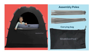 Shop SlumberPod 2.0 Sleep Canopy, Black with Gray at Goodbuygears
