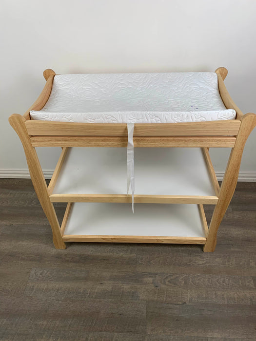 secondhand Badger Basket Sleigh Style Changing Table