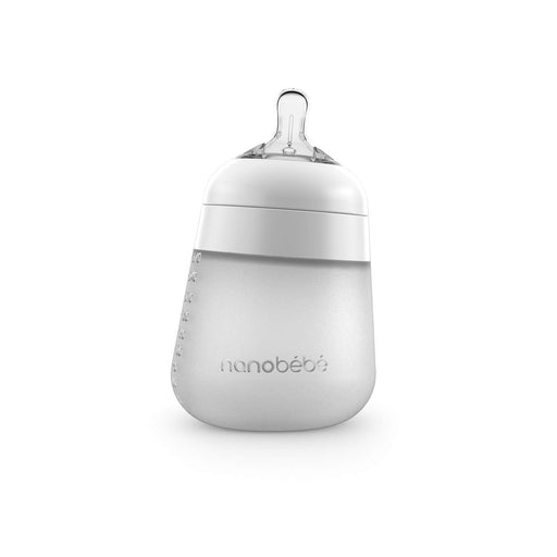Shop Nanobébé Flexy Silicone Baby Bottle, White, 9oz at Goodbuygears