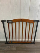 used HomeSafe By Summer Infant Wood And Metal Pressure Mounted Gate