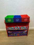 secondhand Delta Children PJ Masks 6-Bin Toy Organizer