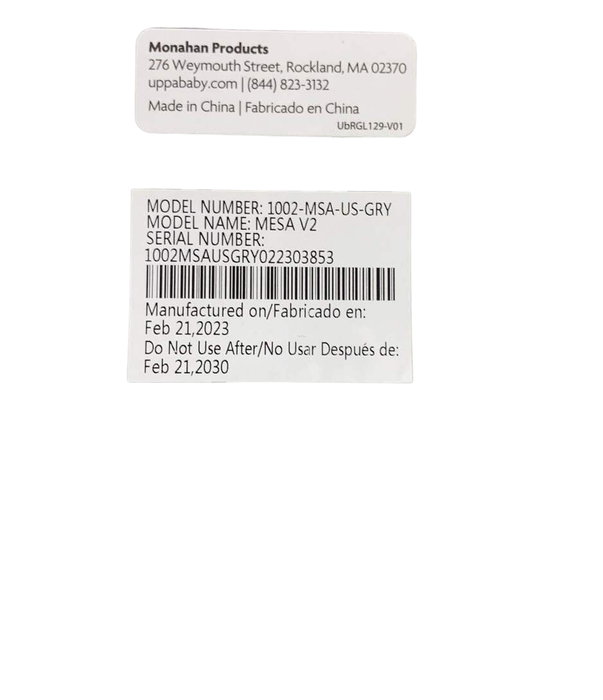 Shop UPPAbaby MESA V2 Infant Car Seat, 2023, Greyson (Charcoal Melange Merino Wool) at Goodbuygears