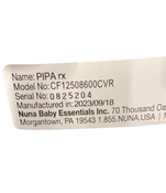 Shop Nuna PIPA rx Infant Car Seat with RELX Base, 2023, Caviar at Goodbuygears