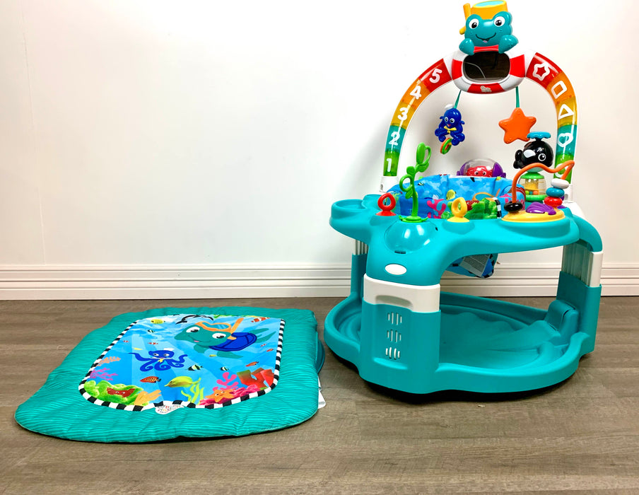 used Baby Einstein 2-in-1 Lights & Sea Activity Gym & Saucer