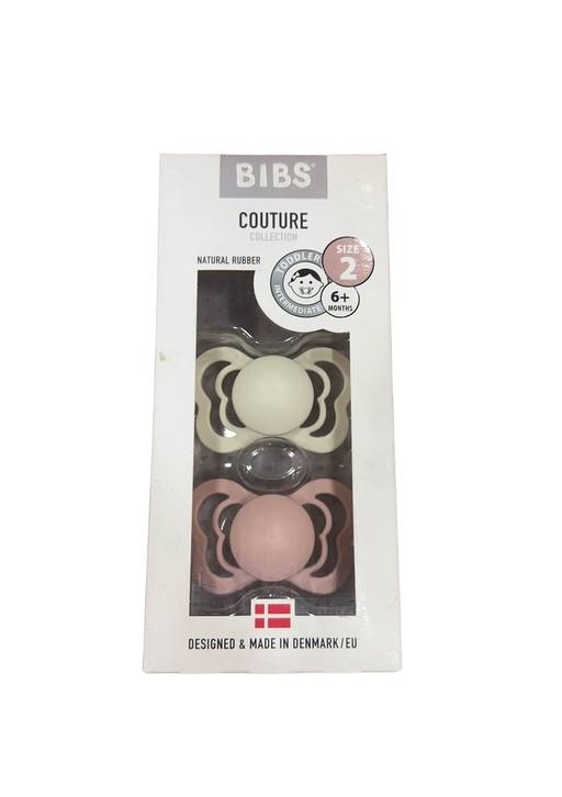 Shop BIBS Couture Pacifiers 2 Pack, Ivory/Blush, Size 2 (6+ months) at Goodbuygears