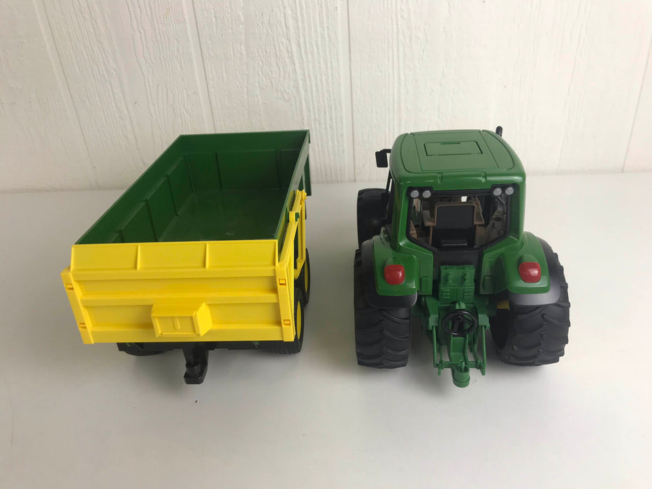 used Bruder John Deere Tractor With Tipping Trailer