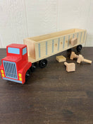 Melissa & Doug Take-Along Tool Kit Wooden Toy And Big Rig Building Set