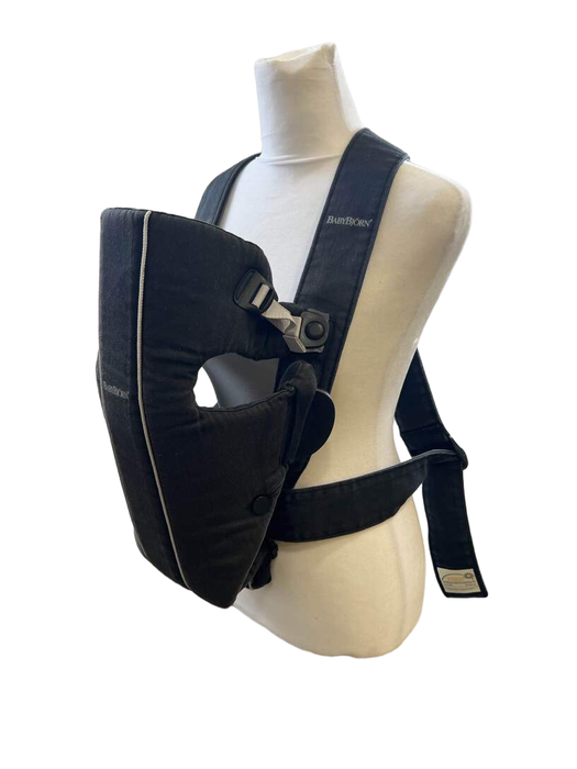 Shop BabyBjorn Baby Carrier Mini, Black Cotton at Goodbuygears