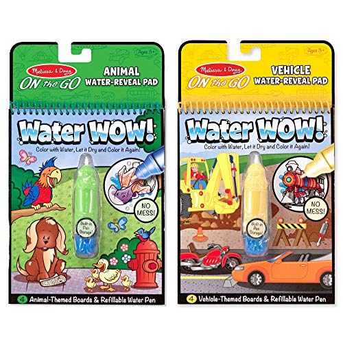 used Melissa & Doug On The Go Water Reveal Pad, 2 Pack
