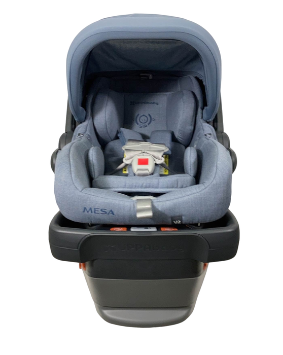 Shop UPPAbaby MESA V2 Infant Car Seat, 2023, Gregory (Blue Melange Merino Wool) at Goodbuygears