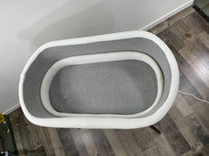 Shop TruBliss Evi Smart Bassinet with Smart Technology, White with Walnut Base at Goodbuygears