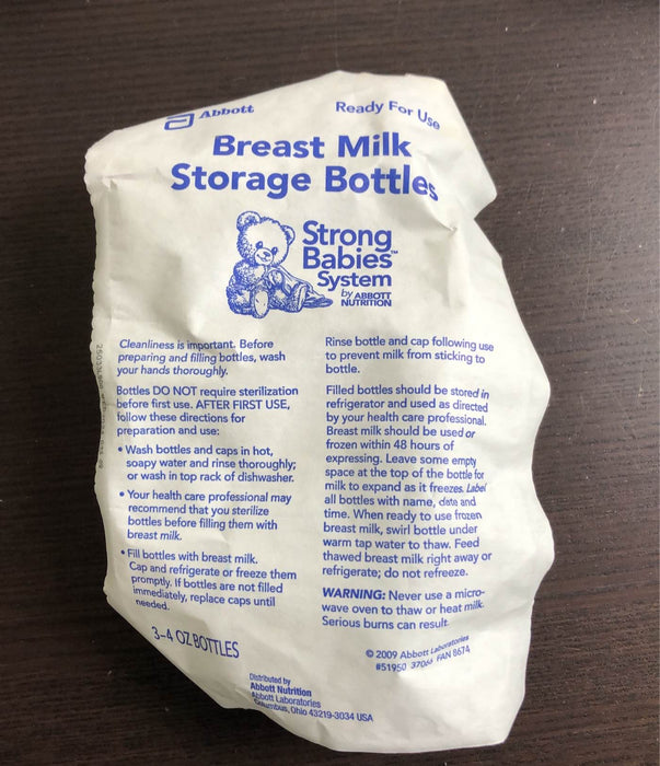 secondhand Abbott CustomFeed Breastmilk Storage Bottles