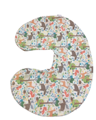 used Boppy Original Nursing and Infant Support Pillow Slipcover, Colorful Wildlife