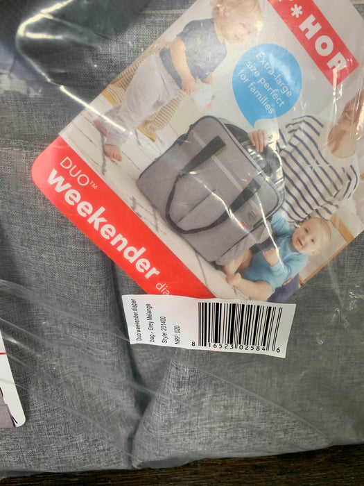secondhand Skip Hop Duo Double Diaper Bag, Weekender Grey Melange