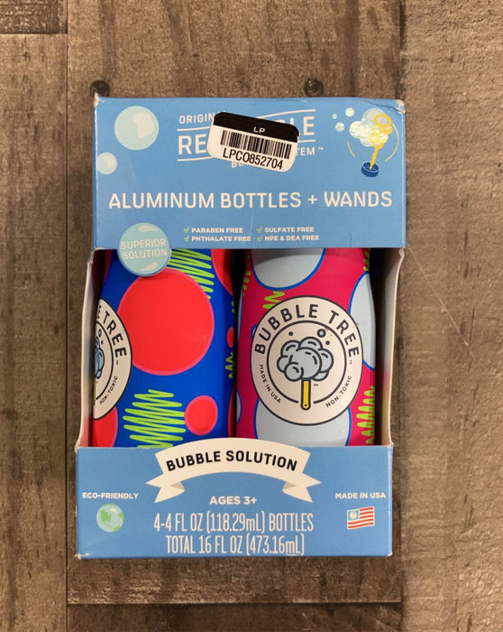 used Bubble Tree Aluminum Bottles And Wands 2 Pack