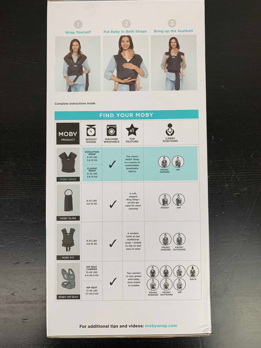secondhand Moby Wrap Evolution Baby Carrier, Caramel